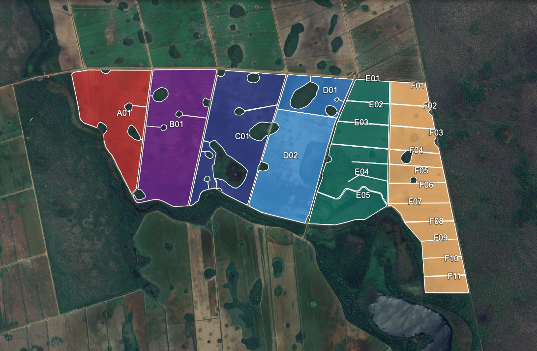 Before: fragmented closed polygons across multiple KML or KMZ files